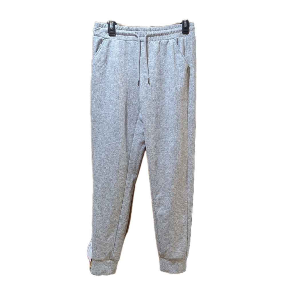 Kyodan Women's Jogger Sweatpants Gray Sz SP Herringbone Chevron Heather